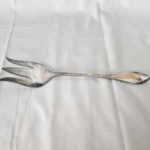 W&S BLACKINTON‎ SALAD SERVING FORK  WSB2 SILVER PLATE 11" GUC